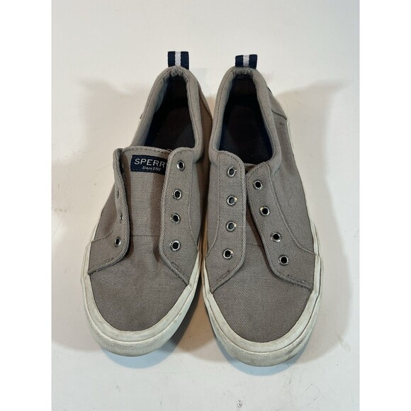 Sperry STS85103 Shoes Womens 8 M Gray Casual Sneakers Canvas - Picture 3 of 10